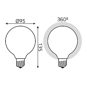 Светодиодная лампа Gauss 189202210-D