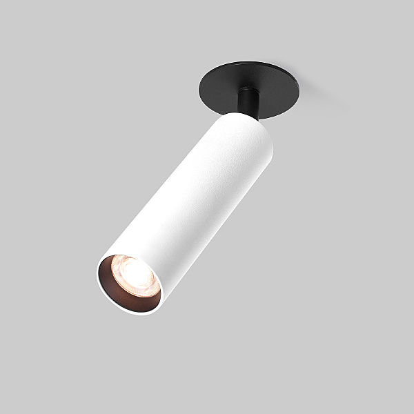 Встраиваемый светильник Elektrostandard Diffe Diffe белый/черный 8W 4200K (25040/LED)