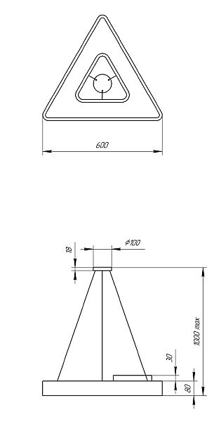 Светильник подвесной ЭРА Delta SPO-153-B-40K-030