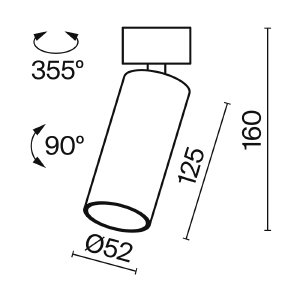 Светильник спот Maytoni Focus Led C055CL-L12W3K-W-W