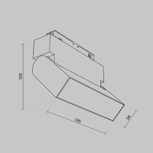 Трековый светильник Maytoni Basis Rot Gravity TR075-2-10W4K-B