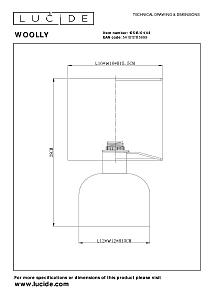 Настольная лампа Lucide Woolly 10516/01/44