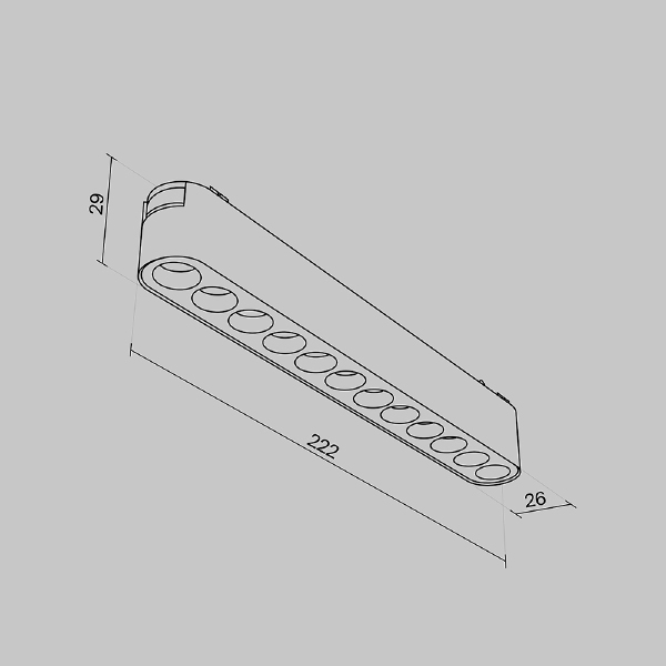 Трековый светильник Maytoni POINTS Radity TR082-1-12W3K-M-B