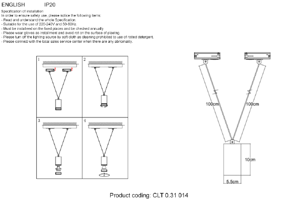 Трековый светильник Crystal Lux CLT 0.31 CLT 0.31 014 BS