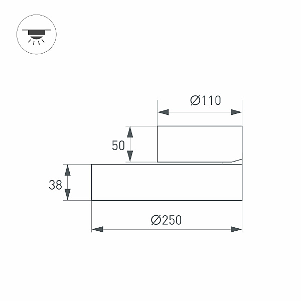 Светильник спот Arlight Rondo Flap 028171