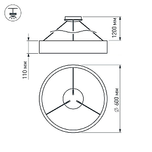 Светильник подвесной Arlight Tor Ring 023395(1)