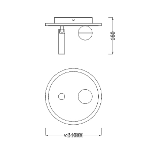 Потолочная люстра Escada 20022Led 20022SMA/01LED SWH