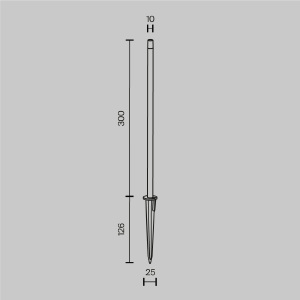 Грунтовый светильник Maytoni Spear O441FL-L1GF3K