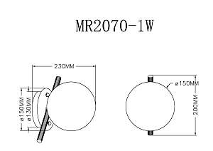 Настенный светильник MyFar Francis MR2070-1W