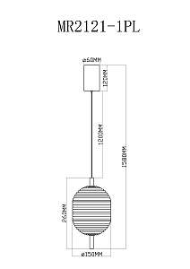 Светильник подвесной MyFar Claire MR2121-1PL