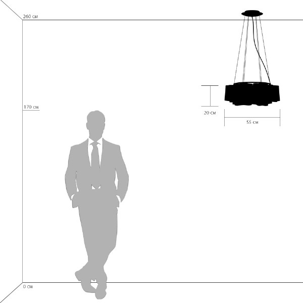 Подвесная люстра Lightstar Nubi 802160