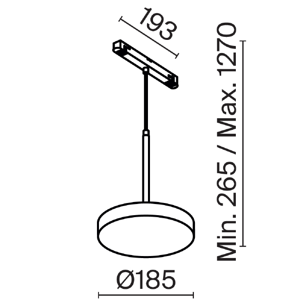 Трековый светильник Maytoni Plato TR123-4-15W-DS-B