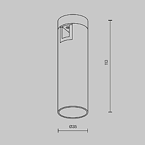 Трековый светильник Maytoni Focus Led TR143-1-5W3K-W-BS