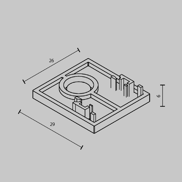 Заглушки для накладного низкопрофильного шинопровода Exility 2шт Maytoni Accessories for tracks Exility TRAM034EC-41B