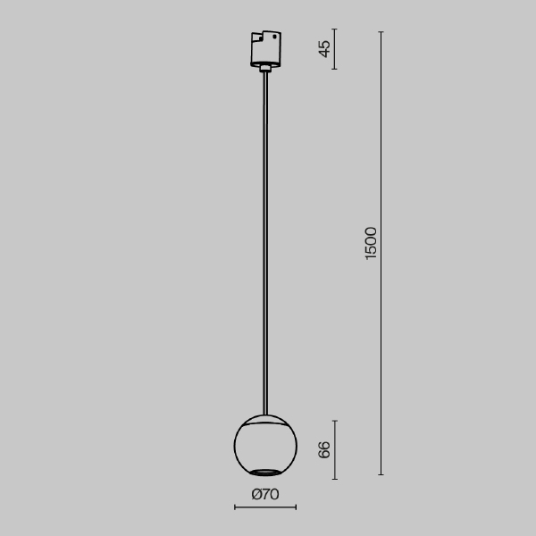Трековый светильник Maytoni Sfera TR165-1-8W3K-M-B