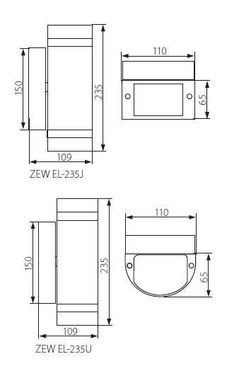 Уличный настенный светильник Kanlux Zew 22440