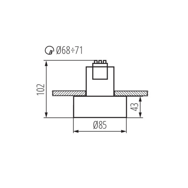 Встраиваемый светильник Kanlux Mini 27576