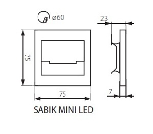 Подсветка для ступеней Kanlux Sabik 32490