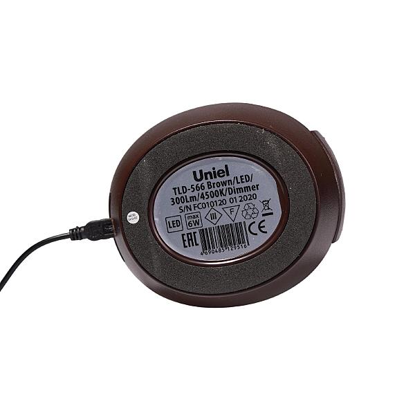 Настольная лампа Uniel TLD-566 Brown/LED/300Lm/4500K/Dimmer