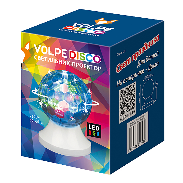 Светодиодный светильник-проектор Volpe Uli-q311 ULI-Q311 3,5W/RGB WHITE