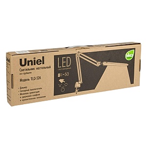 Настольная лампа Uniel TLD-524 Black/LED/500Lm/4500K/Dimmer