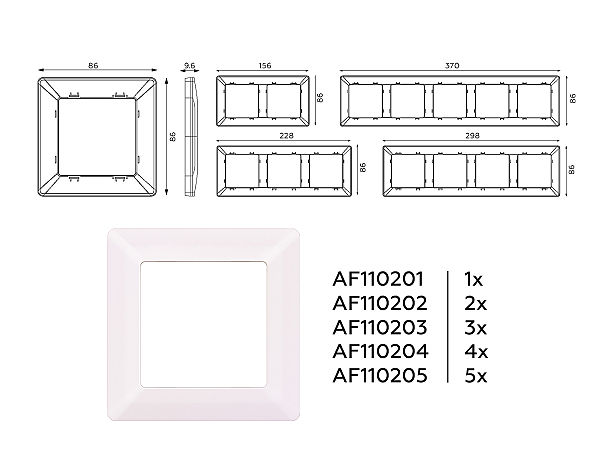 Рамка Ambrella Volt Line AF110201