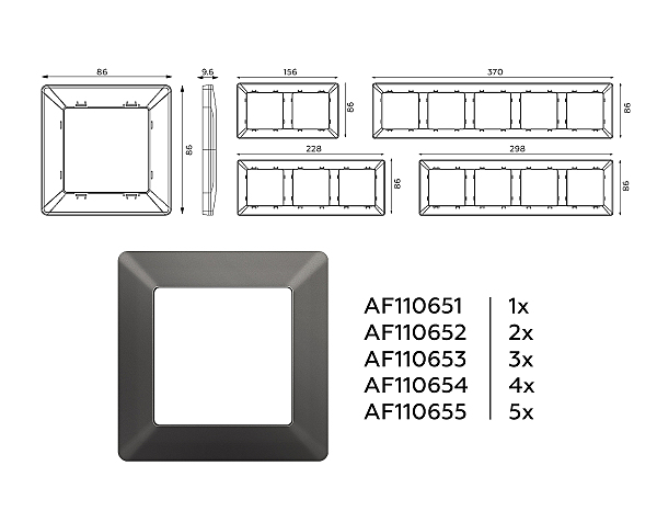 Рамка Ambrella Volt Line AF110651