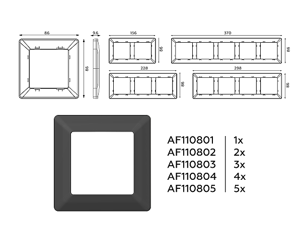 Рамка Ambrella Volt Line AF110801