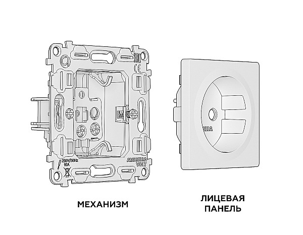 Розетка Ambrella Volt ALFA MA506010